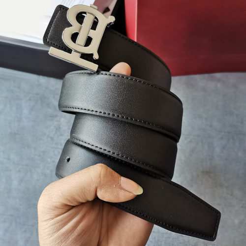 Women Men Belt 3.5cm Cowhide Leather Buckle Belt Unisex Waistband Waist Strap