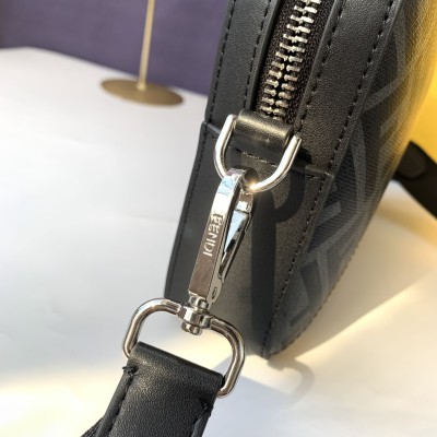 Men‘s Women's  Messenger Shoulder Bag Leather Black Cloth Crossbody Sling Handbags Business Houlder Bag