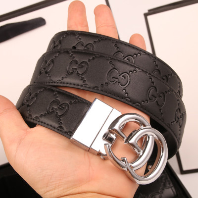 Women Men Belt Cowhide Leather Buckle Belt Unisex with Wallets