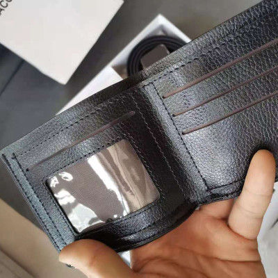 Women Men Belt 3.5cm Cowhide Leather Buckle Belt Unisex with Wallets