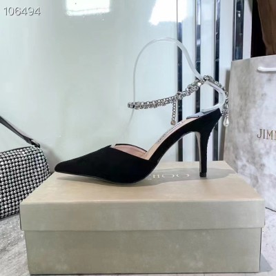 Women Leather High Heel Slingback Sandals Pump Slip On Elegant Mary Jane