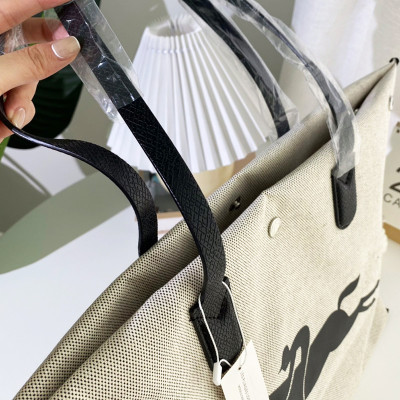 Women Canvas Tote Long Handle Medium Large Totes Shoulder Shopping Bag Handbags