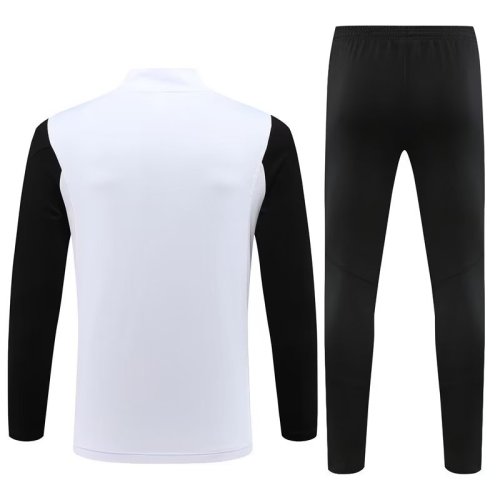 Men Long Sleeve Half Zip Football Jersey Uniform Soccer Training Set Suit Club Women Tracksuit