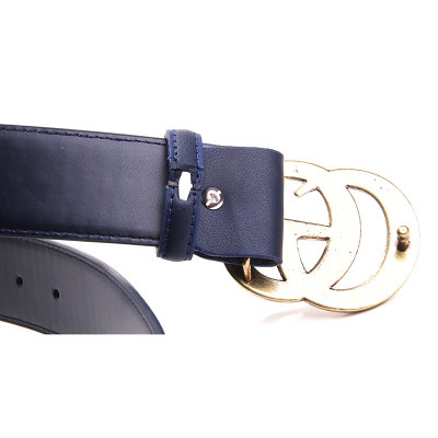 Women Men Belt 3.8 cm Cowhide Leather Buckle Belt Unisex Waistband Waist Strap