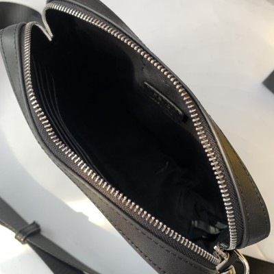 Men‘s Women's  Messenger Shoulder Bag Leather Black Cloth Crossbody Sling Handbags Business Houlder Bag